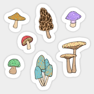 Mini Mushrooms Sticker